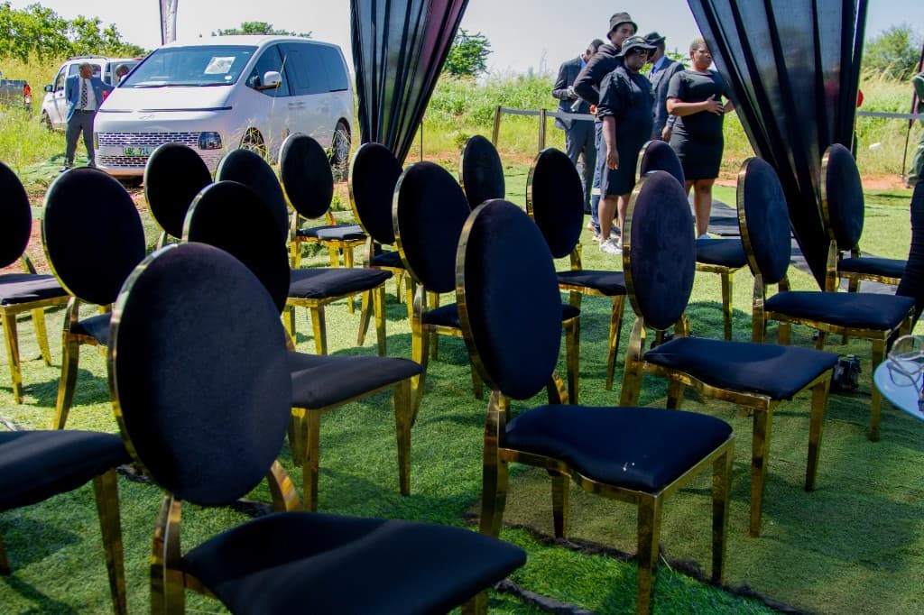 Outdoor seating for a formal service